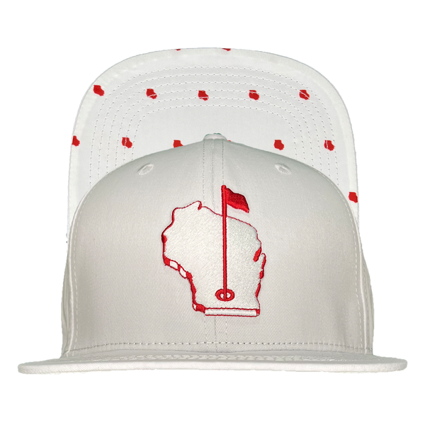 White flat brim hat hotsell